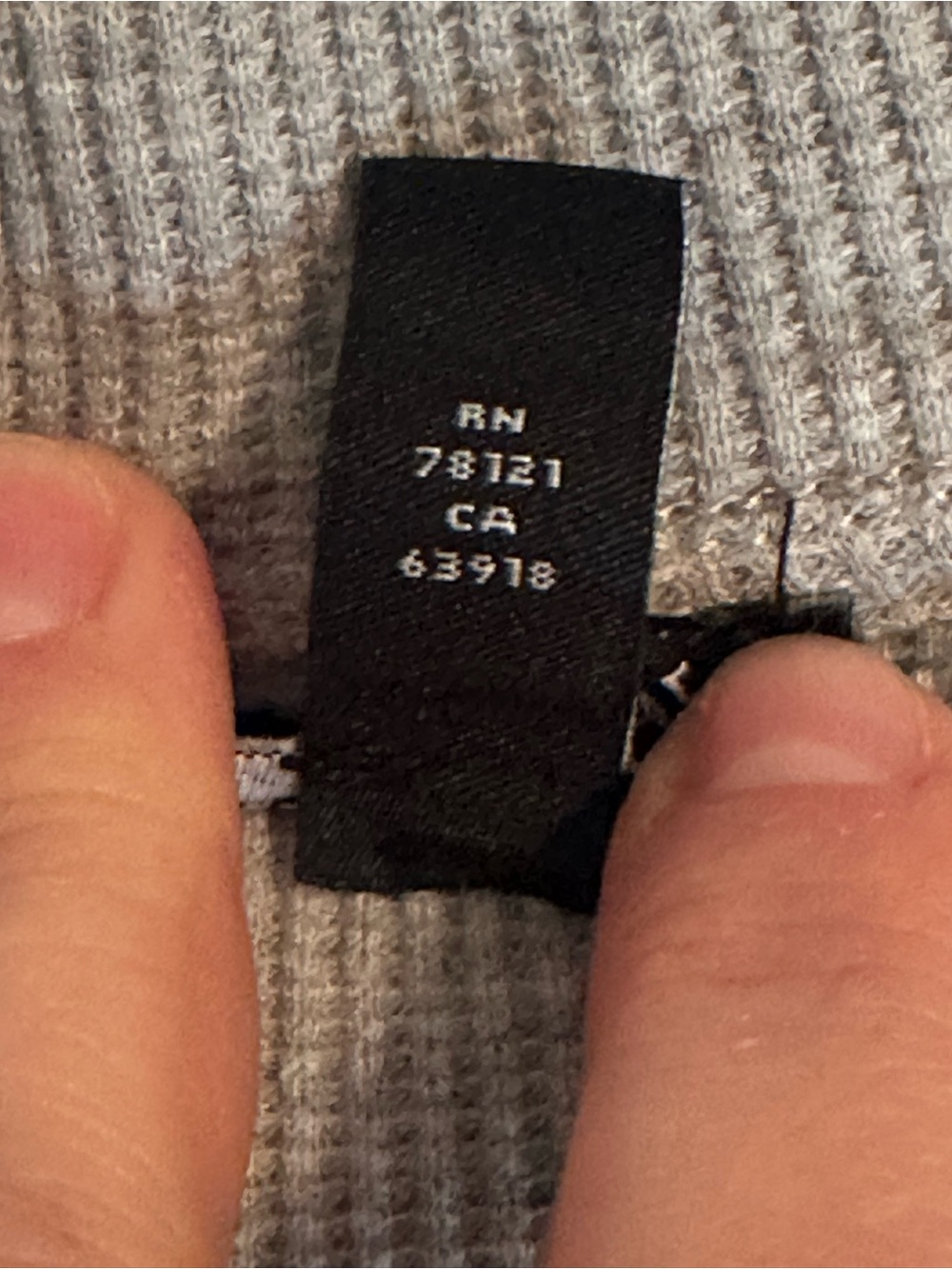 Eileen Fisher Waffle Knit Mock Neck Thermal Top, size S/P - Picture 5 of 9
